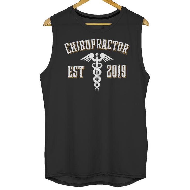 Chiropractor Est 2019 Graduate Chiro Graduation Art Print Unisex Tank Top
