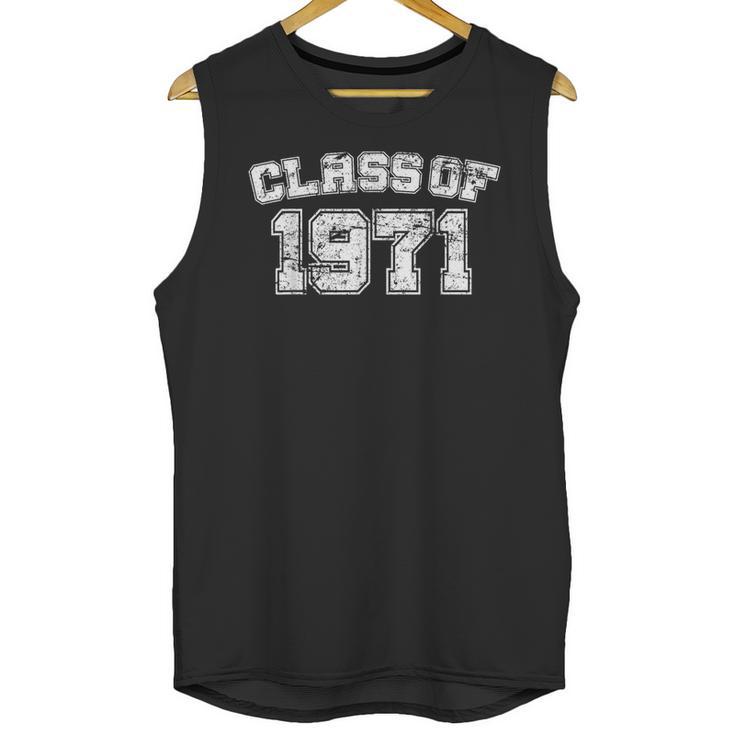 Class Of 1971 71 School Tee Shirt Graduation Class Party Unisex Tank Top