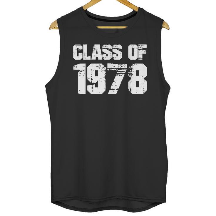 Class Of 1978 High School College Graduation Reunion Unisex Tank Top