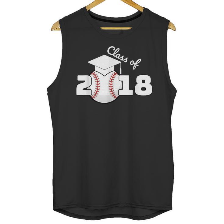 Class Of 2018 Baseball Senior Graduation Shirt Grad Unisex Tank Top