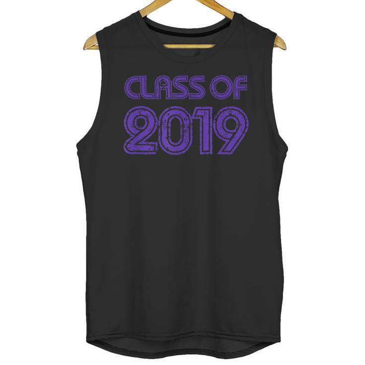 Class Of 2019 High School Graduation Purple Senior Unisex Tank Top