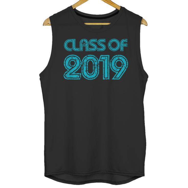 Class Of 2019 High School Graduation Teal Senior Unisex Tank Top