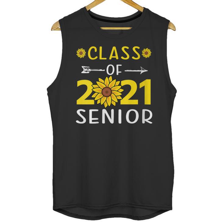 Class Of 2021 Senior Graduation Sunflower Unisex Tank Top