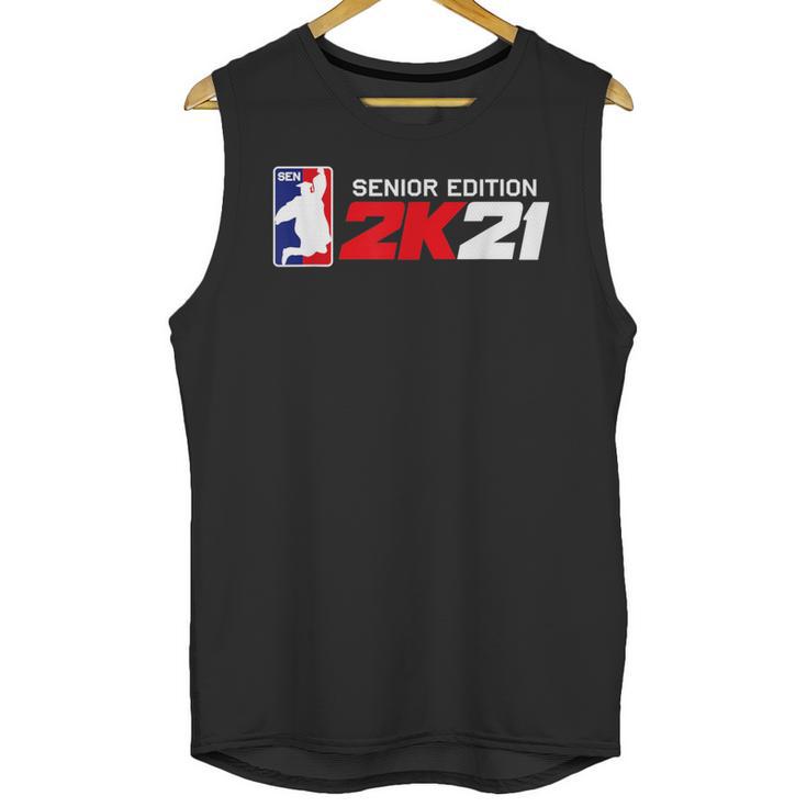 Class Of 2021 Senior Year Gamer Style Graduation For Grad Unisex Tank Top