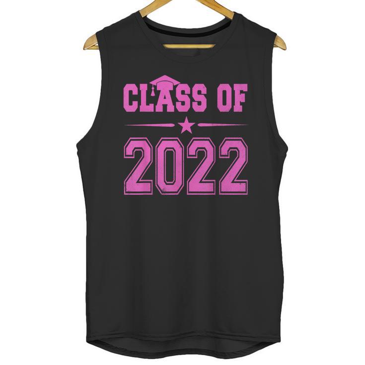 Class Of 2022 Pink Girls Shirt Graduation Unisex Tank Top