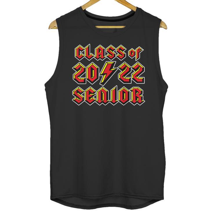 Class 2022 Senior 80s 90s Rock Retro Vintage Graduation Unisex Tank Top