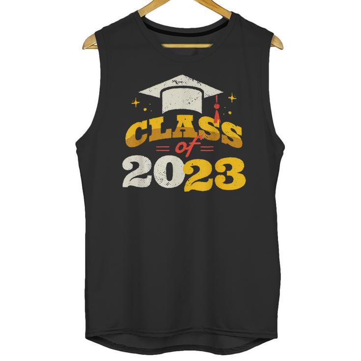 Class Of 2023 School Graduation Vintage Retro Class Of 2023 Unisex Tank Top
