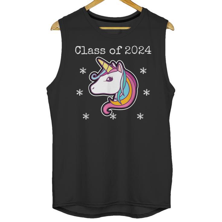 Class Of 2024 Graduation Year Unicorn Tee Shirt Unisex Tank Top