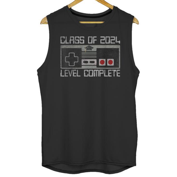 Class Of 2024 Level Complete Video Gamer Senior Graduation Unisex Tank Top