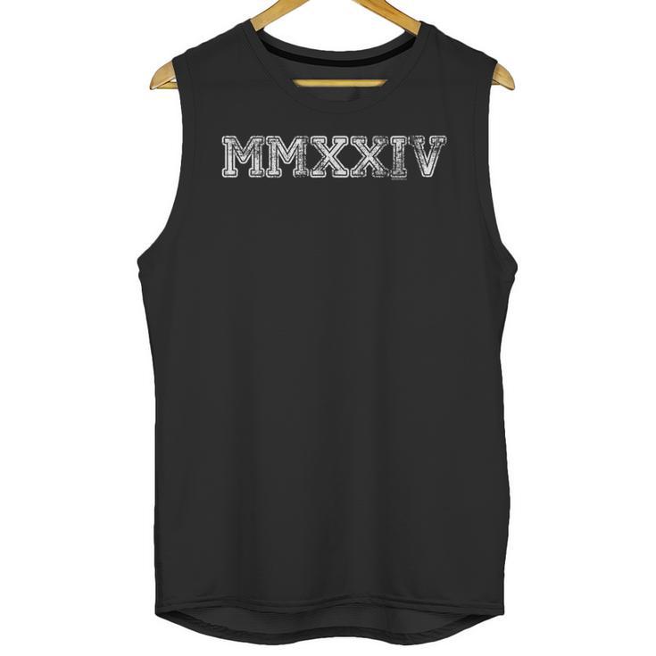 Class Of 2024 MMXXIV Graduation Spirit Vintage Senior 2024 Unisex Tank Top