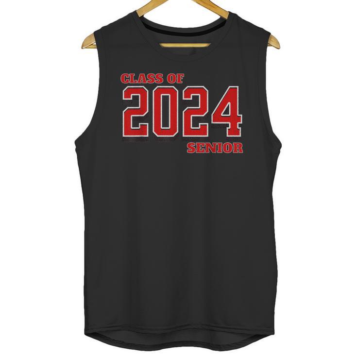 Class Of 2024 Senior Back To School Vintage Graduation Tee Unisex Tank Top