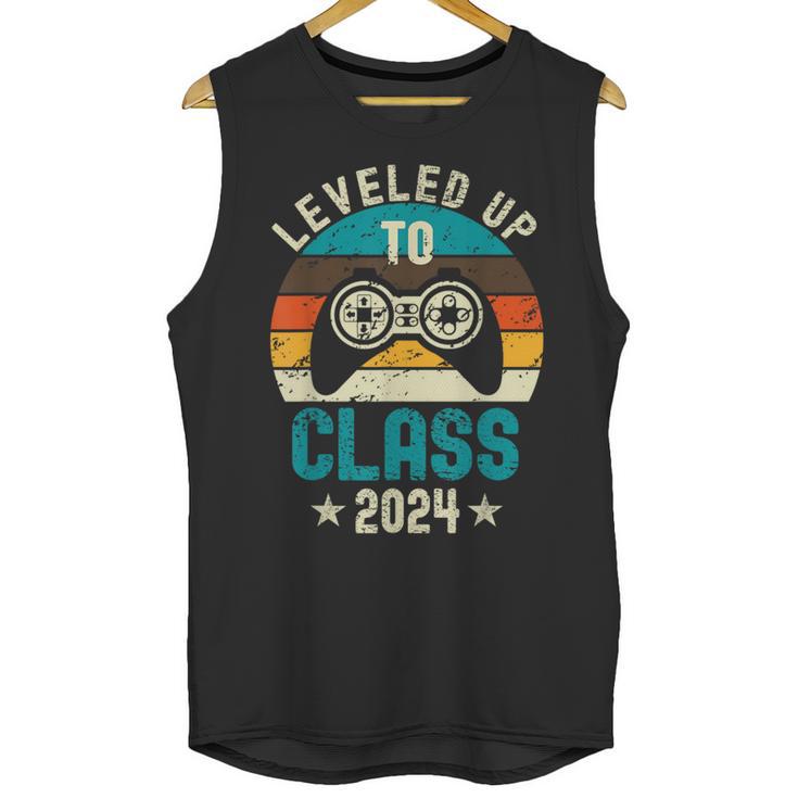 Class Of 2024 Senior Graduation Leveled Up Gamer Class 2024 Unisex Tank Top