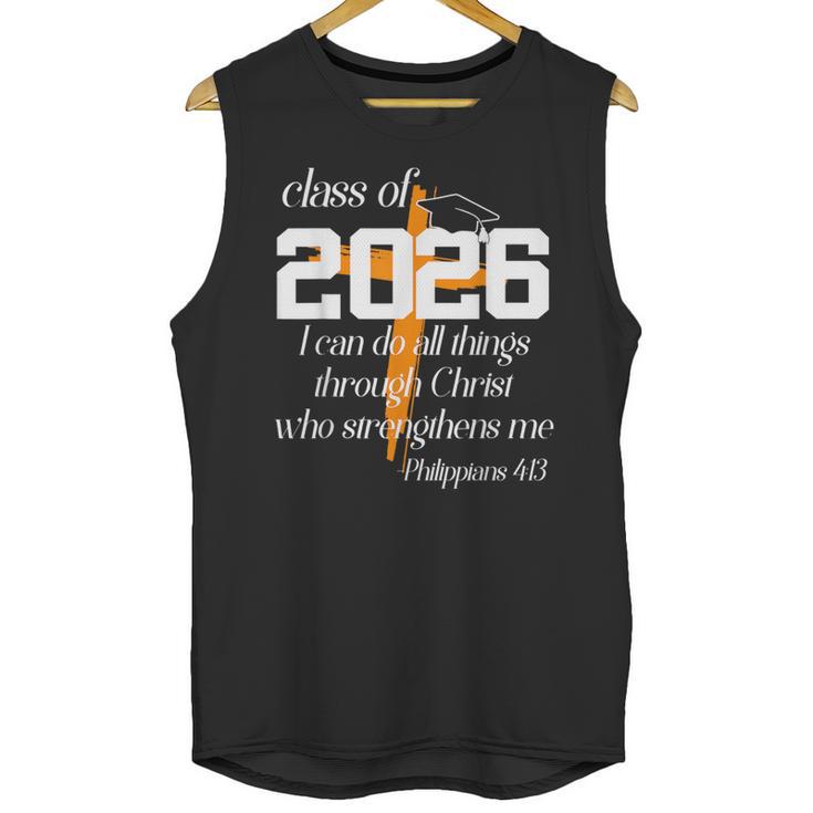 Class Of 2026 Christian Graduation Senior Graduate Unisex Tank Top