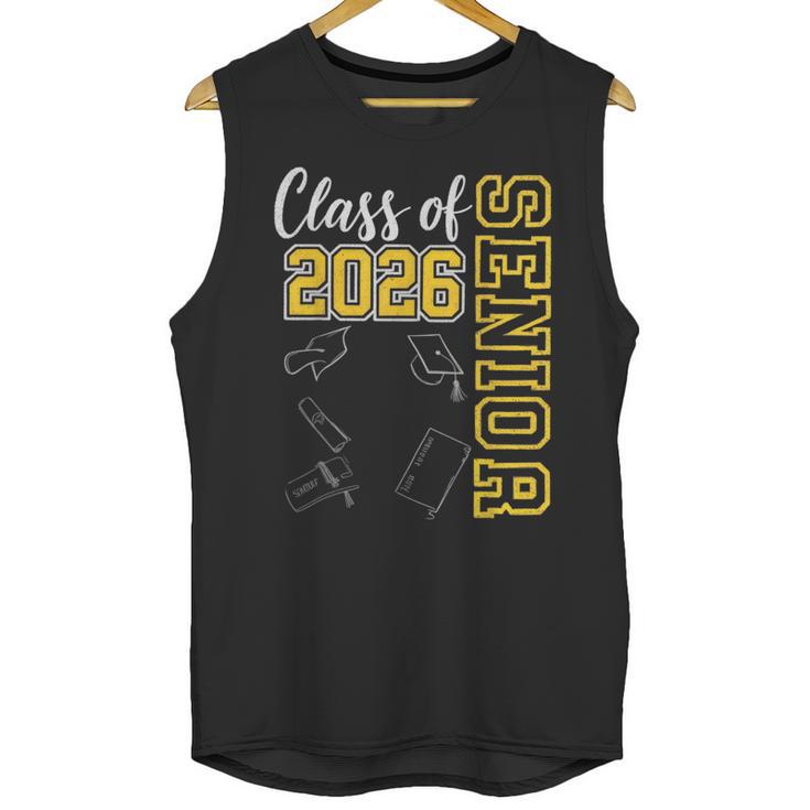 Class Of 2026 Senior 26 High School Graduation -Gold Unisex Tank Top