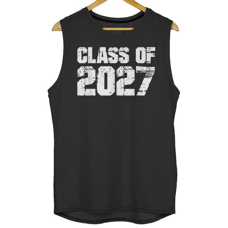 Class Of 2027 High School College Graduation Reunion T-Shirt Unisex Tank Top