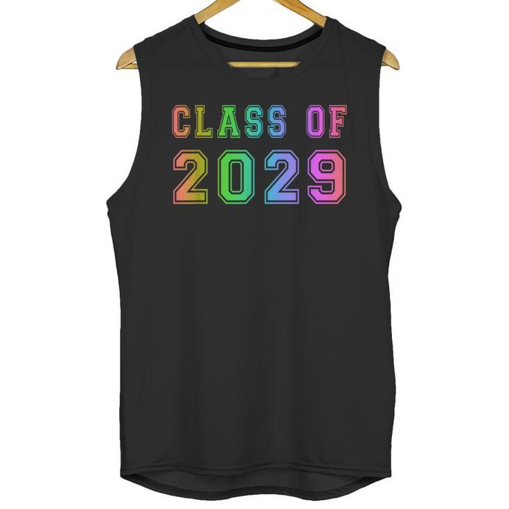 Class Of 2029 High School Graduation Date Graduate T Shirt Unisex Tank Top