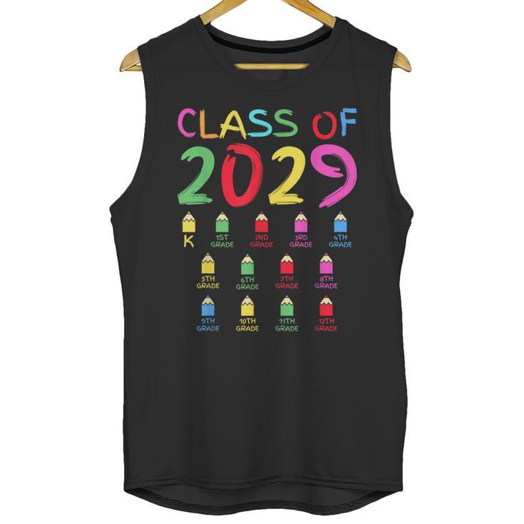 Class Of 2029 Senior Class 2029 Idea Graduation Grow With Me Unisex Tank Top