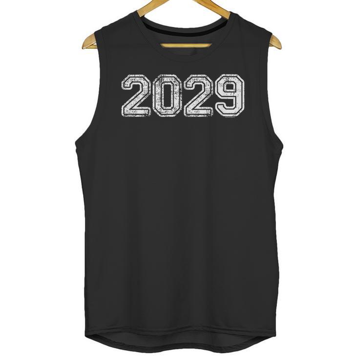 Class Of 2029 Shirt Graduation Vintage Him Her Senior 2029 Unisex Tank Top