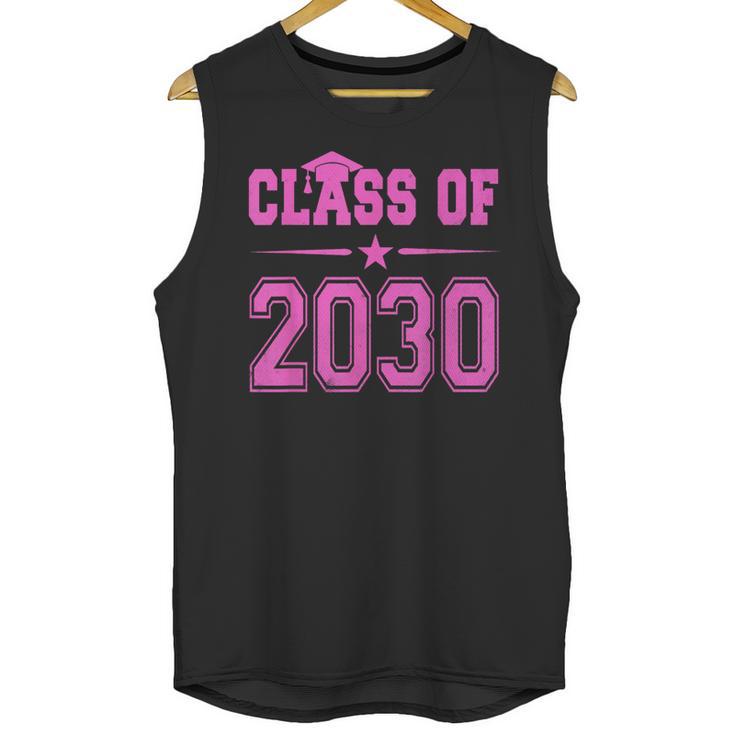 Class Of 2030 Pink Girls Shirt Graduation Unisex Tank Top
