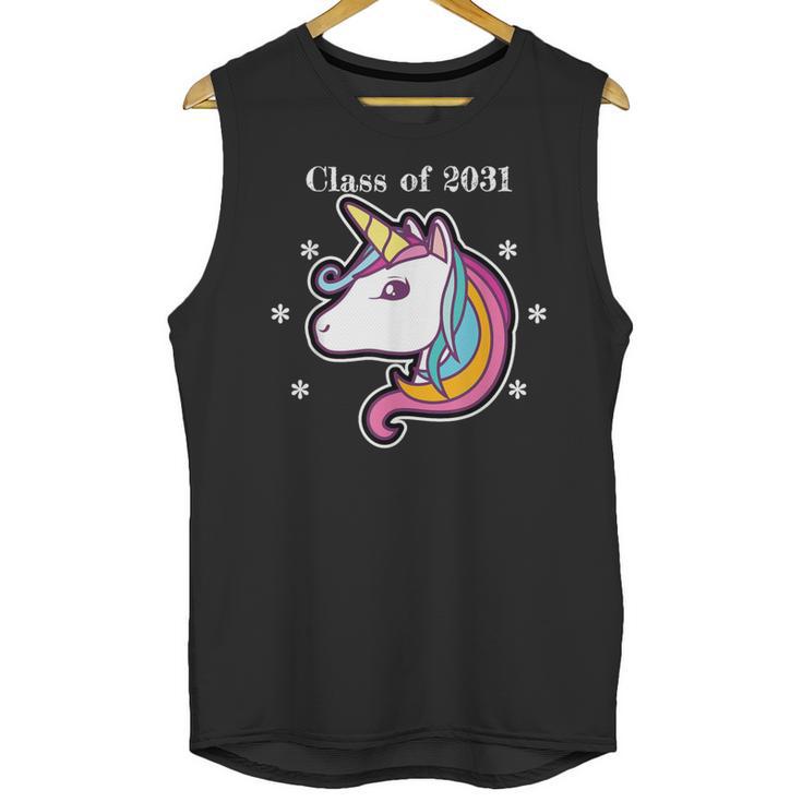 Class Of 2031 Graduation Year Unicorn T Shirt Unisex Tank Top