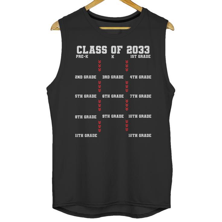 Class Of 2033 Graduation With Space For Hand Prints Unisex Tank Top