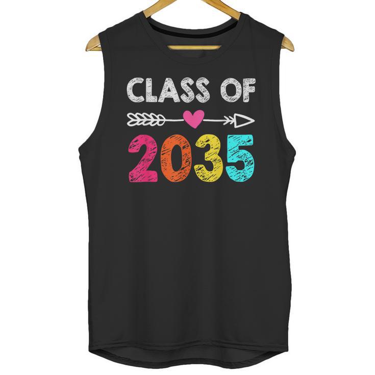 Class Of 2035 Kindergarten Pre K Grow With Me Graduation Unisex Tank Top