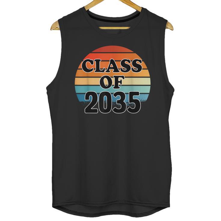 Class Of 2035 Senior Graduate Retro Graduation Unisex Tank Top