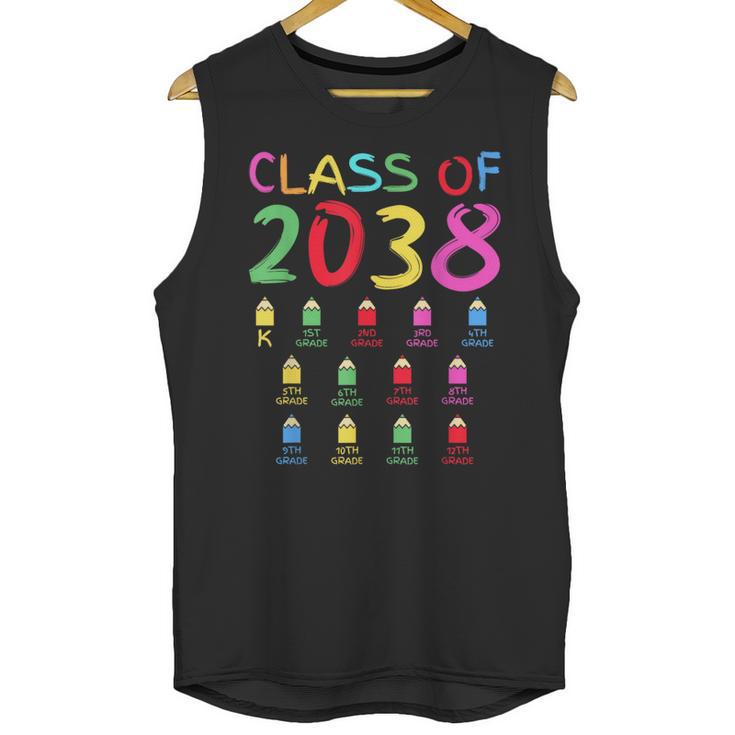 Class Of 2038 Senior Class 2038 Idea Graduation Grow With Me Unisex Tank Top