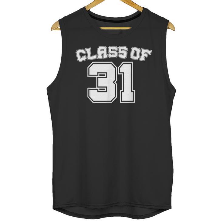 Class Of 31 2031 School Tee Shirt Graduation Class Party Unisex Tank Top