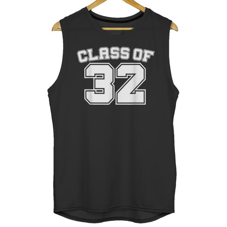 Class Of 32 2032 School Tee Shirt Graduation Class Party Unisex Tank Top