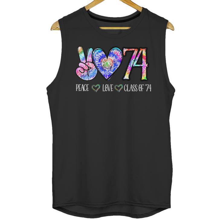 Class Of 74 1974 50th Class Reunion Tie Dye Graduation Items Unisex Tank Top