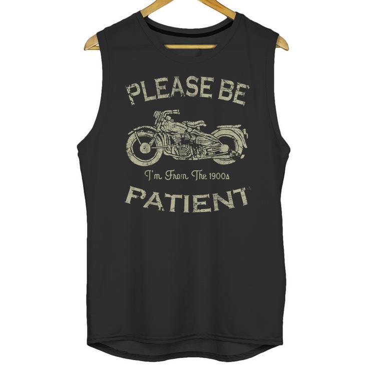 Classic Old Biker I'm From The 1900s Humorous Birthday Unisex Tank Top