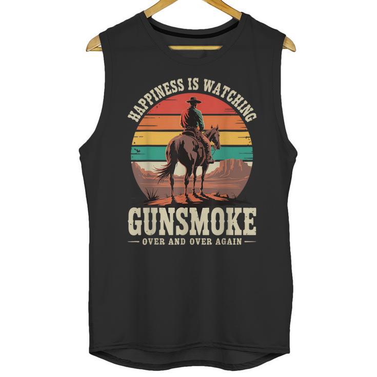 Classic Western Nostalgia Cowboy Sunset Unisex Tank Top