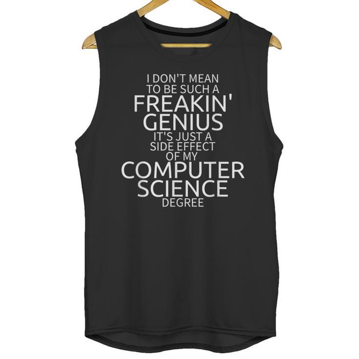 Computer Science Shirt Degree Genius Graduation Unisex Tank Top