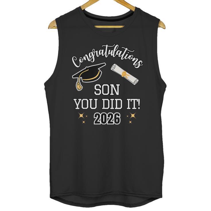 Congratulations Son You Did It Son Graduation 2026 Unisex Tank Top