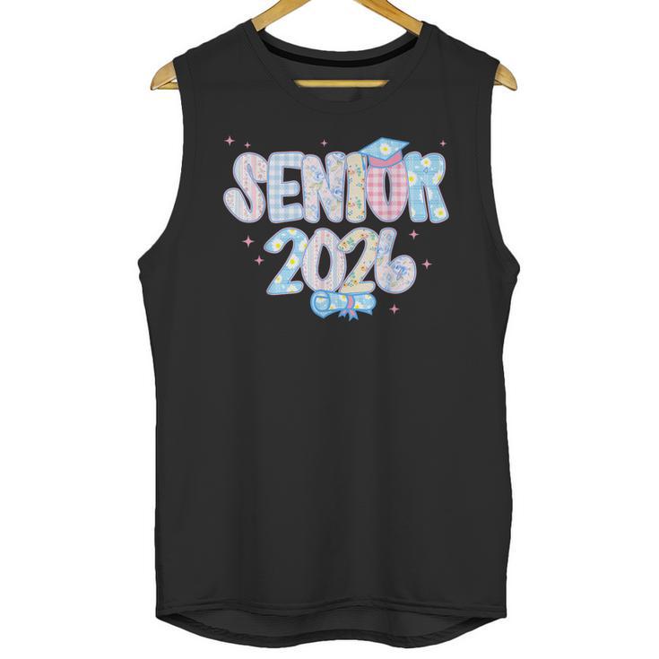 Coquette Senior-Class Of 2026 Preppy Graduation Graduate Unisex Tank Top