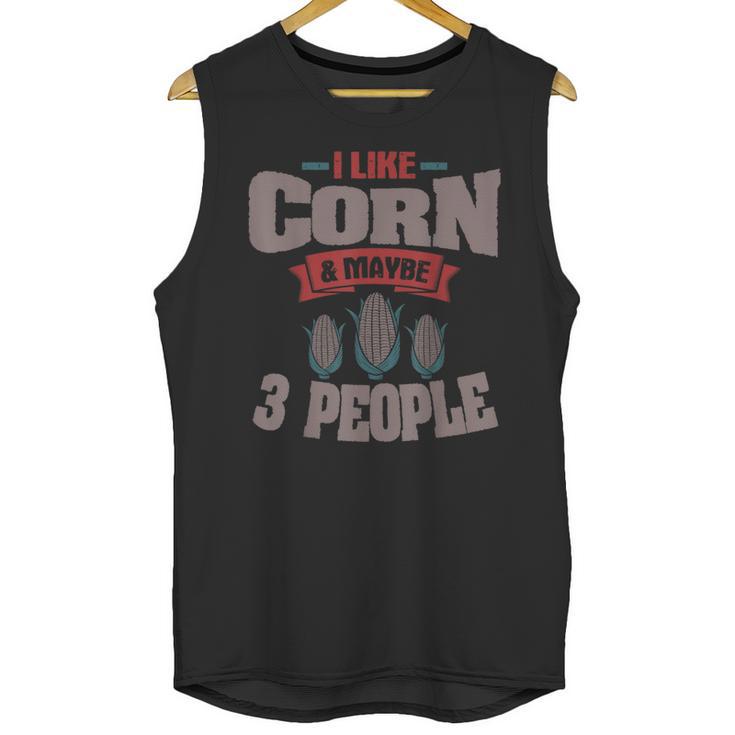 Corn Enthusiast Introvert Maize Farmer Planter Grower Unisex Tank Top