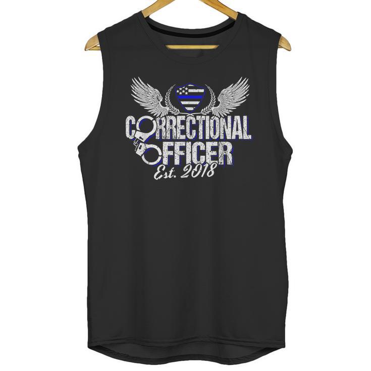 Corrections Officer 2018 Graduation Silver Line T-Shirt Unisex Tank Top