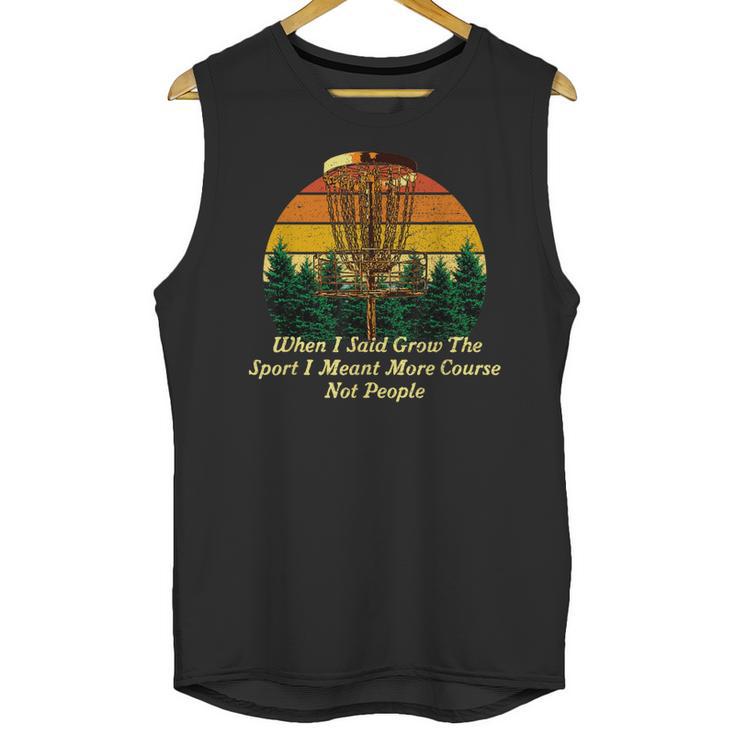 More Course Not People Disc Golf Introvert Golfer Antisocial Unisex Tank Top