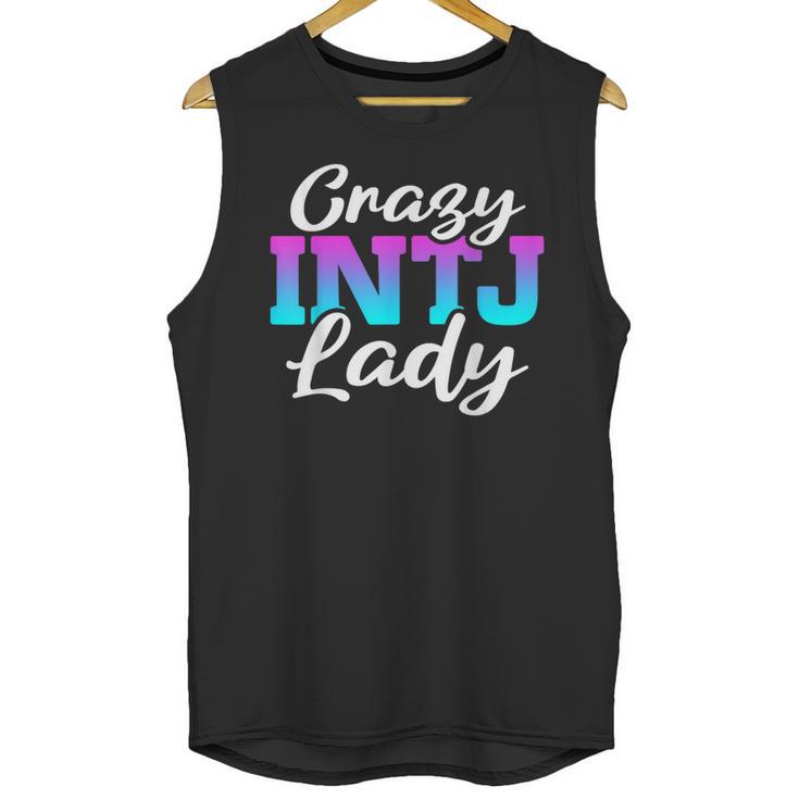 Crazy INTJ Lady Introvert Personality Unisex Tank Top