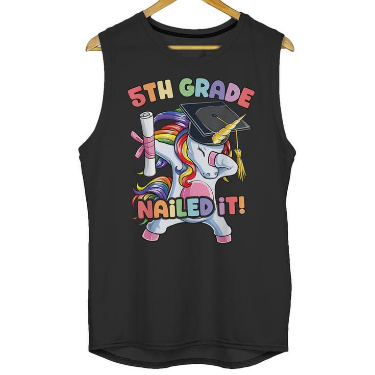 Dabbing 5th Grade Unicorn Graduation Class Of 2020 Nailed It Unisex Tank Top