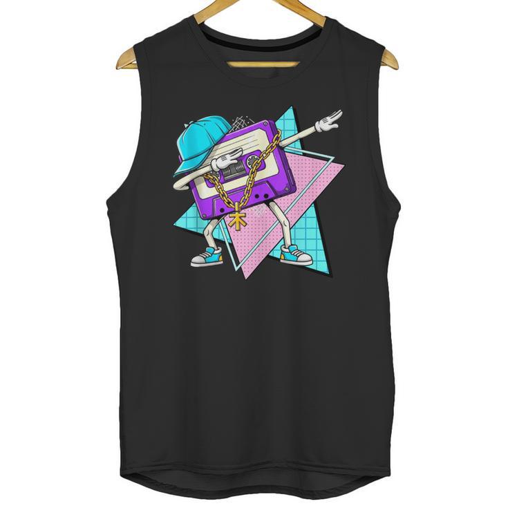 Dabbing Cassette Tape 70s 80s 80s Outfit Nostalgia Unisex Tank Top