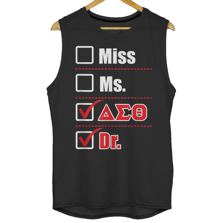 Delta Sigma Theta Sorority Delta Doctor Graduation Unisex Tank Top