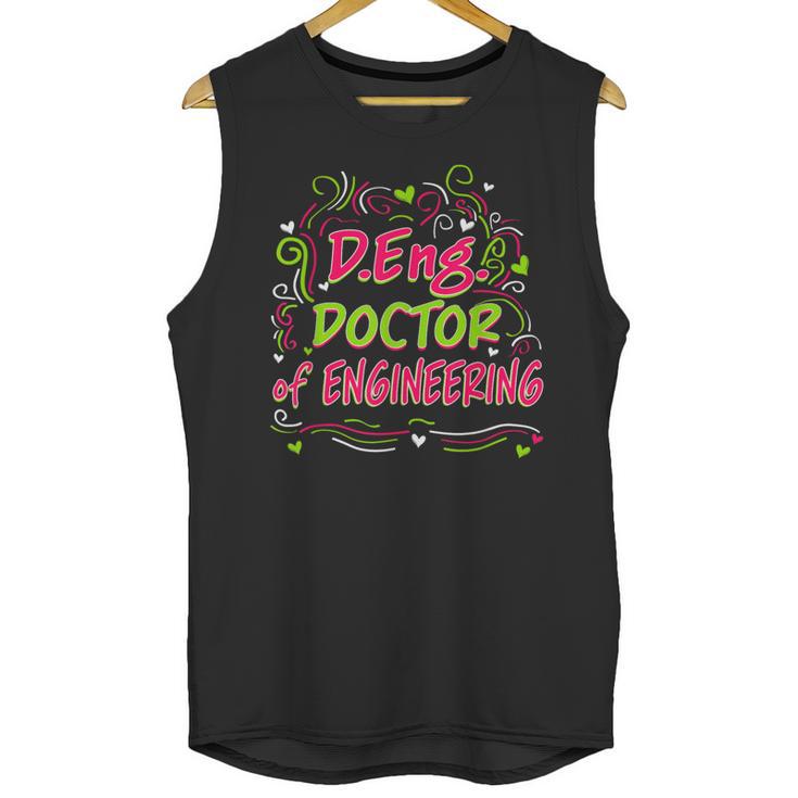 DEng Doctor Of Engineering Doctorate Graduation Unisex Tank Top