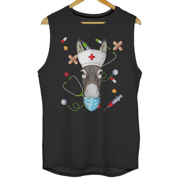 Donkey Nurse RN ER Nursing School Graduation Unisex Tank Top