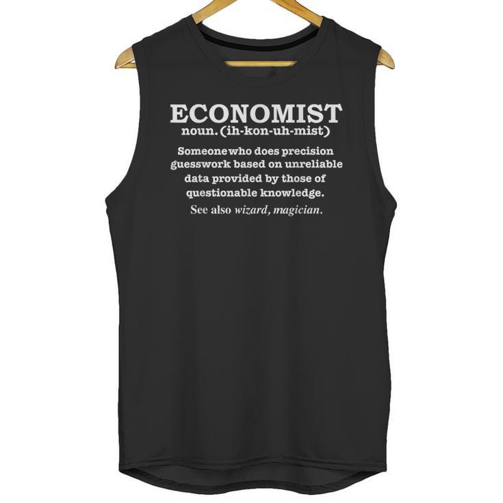 Economist Definition Economics Graduate Graduation Unisex Tank Top