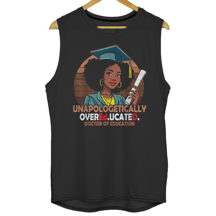 EdD Black Girls Doctor Of Education Graduation Black Women Unisex Tank Top