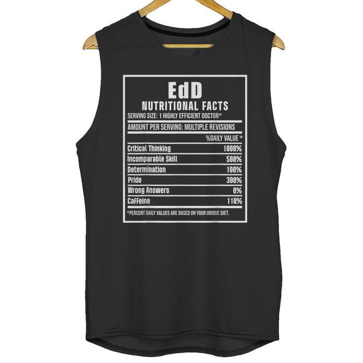EdD Doctor Of Education Nutrition Doctorate Graduation Unisex Tank Top