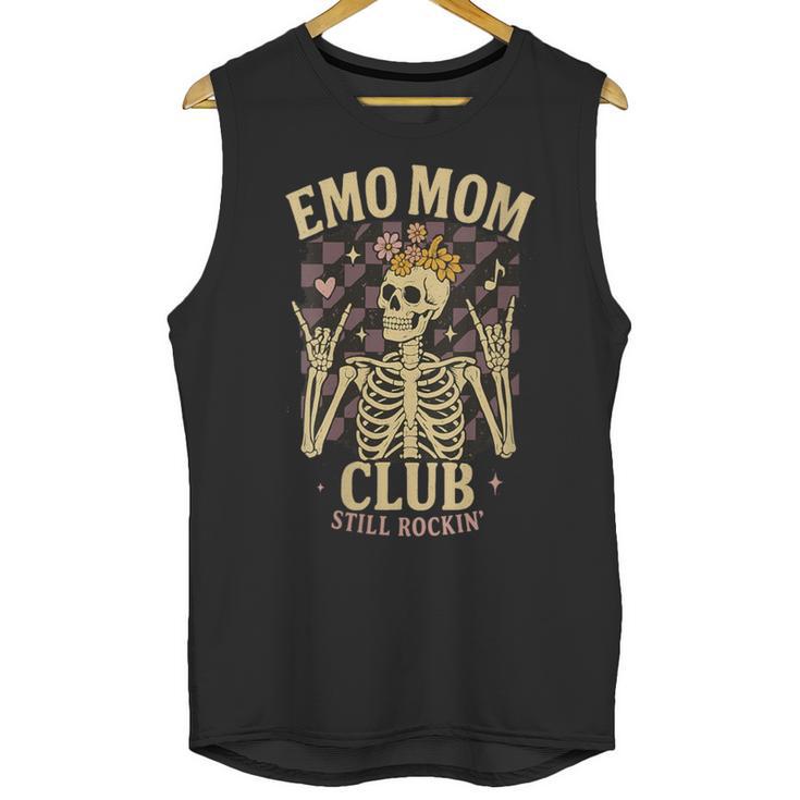 Emo Mom Club Still Rockin Skeleton Nostalgia Women Mother Unisex Tank Top