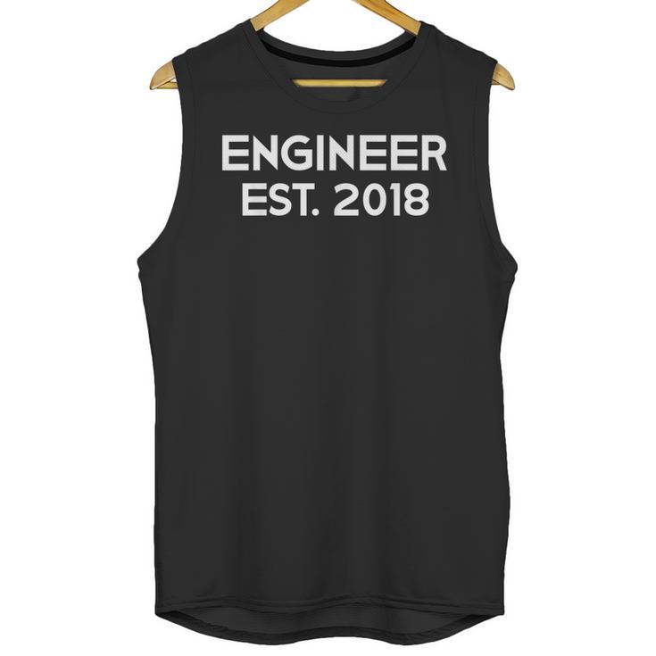 Engineering Graduation  Engineer Est 2018 Tee Unisex Tank Top